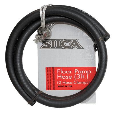 Replacement Hose with clamps - SILCA | floor pump hose | hose with clamps | 2 hose clamps